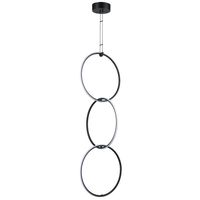 Pierścieniowy zwis Coco ST-10339P/3H Step LED 43W 3000K koła czarne