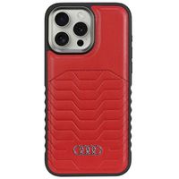 Etui Audi do iPhone 15 Pro, Czerwony, MagSafe