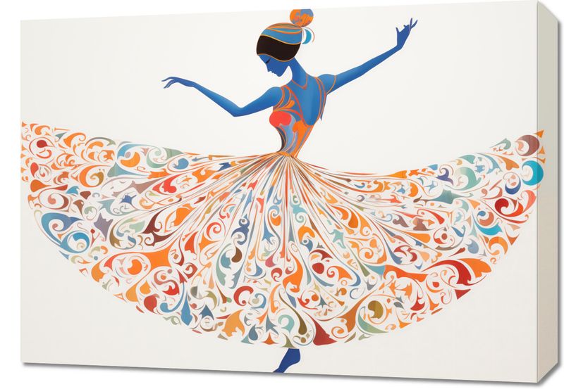 Obraz 70x50cm Wirująca Balerina zdjęcie 1