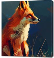 Obraz 90x100cm Spojrzenie Lisicy