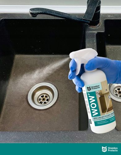 Silny środek do czyszczenia zlewu granitowego Shieldon Protects WOW 500ml na Arena.pl