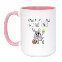 Duży Biało-Różowy 450 ml