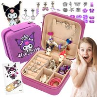 ZESTAW KUROMI KORALIKI ELEMENTY DO ROBIENIE BRANSOLETEK BIŻUTERII CHARMS