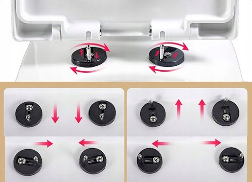 Deska sedesowa wolnoopadająca WC twardy duroplast uniwersalna wypinana kołk na Arena.pl