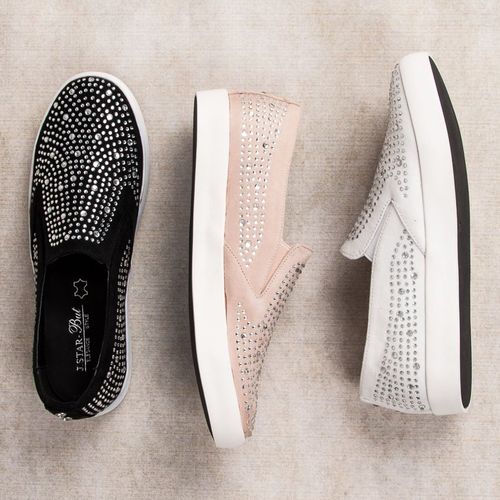 Białe trampki slipony r.39 na Arena.pl