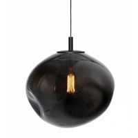 Salonowa lampa wisząca szklana AVIA 11156108 Kaspa loft czarna