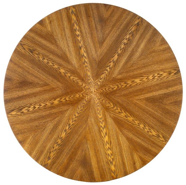 Stół Carmelia okrągły, orzech/ czarny zdjęcie 3