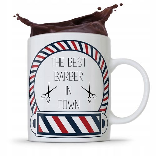 Kubek Fryzjera Fryzjerki The Best Barber In Town Z Nadrukiem Ze Zdjęciem na Arena.pl