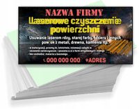 Wizytówki firmowe 100szt DUŻO WZORÓW LASEROWE CZYSZCZENIE POWIERZCHNI