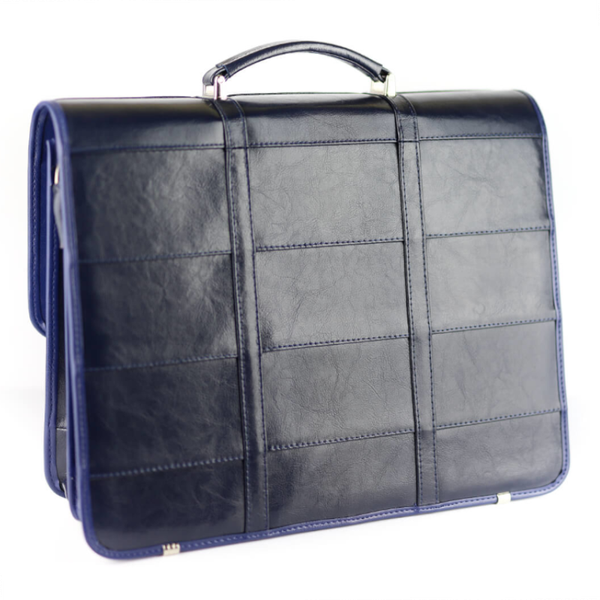 513 Teczka damska pasy-granat KEMER zdjęcie 3