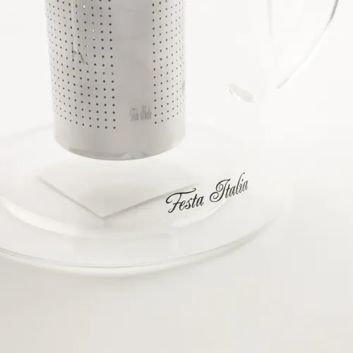 DZBANEK SZKLANY Z STALOWYM ZAPARZACZEM ZAPARZACZ DO HERBATY ZIÓŁ 1200 ML na Arena.pl