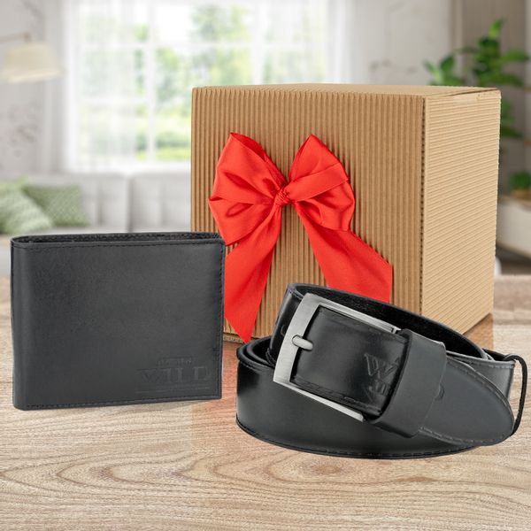 PORTFEL skórzany i PASEK na PREZENT MIKOŁAJKOWY zdjęcie 10