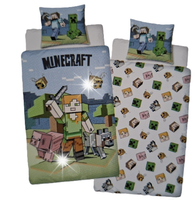 Komplet pościeli Halantex 160 x 200 cm wielokolorowy MINECRAFT