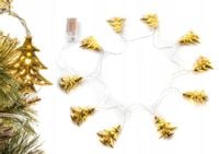 Choinki Złote Lampki LED na Baterie Łańcuch CH42 T