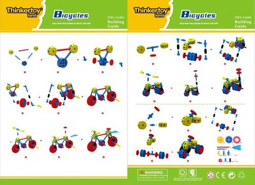 KLOCKI THINKERTOY 52 ELEMENTY BICYCLES na Arena.pl