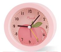 zegar budzik analogowy podświetlany róż na baterie