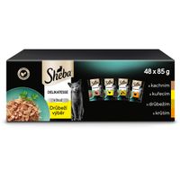 SHEBA Mokra karma dla kota Drobiowe smaki w galaretce 48x85g
