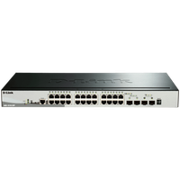 d-link 28-port gigabit stackable poe smart managed switch including 4