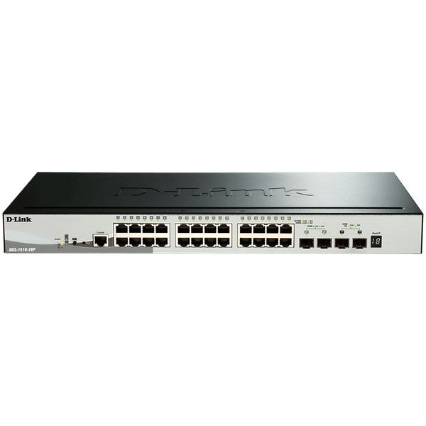 d-link 28-port gigabit stackable poe smart managed switch including 4 zdjęcie 1