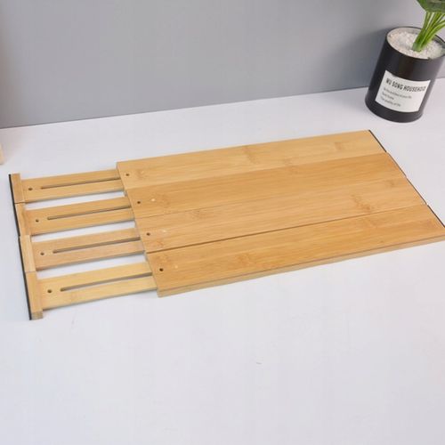 Przegrody do szuflad rozsuwane bambusowe organizer separator na Arena.pl