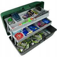 pełna SKRZYNKA WĘDKARSKA + zestaw 39 akcesoriów !