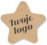 Naklejki ETYKIETY REKLAMOWE dowolny nadruk kształt z LOGO projekt w cenie