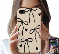 ETUI DO HUAWEI Y5 2018 - BEŻOWE KOKARDKI WSTĄŻKA MODNE WZORY
