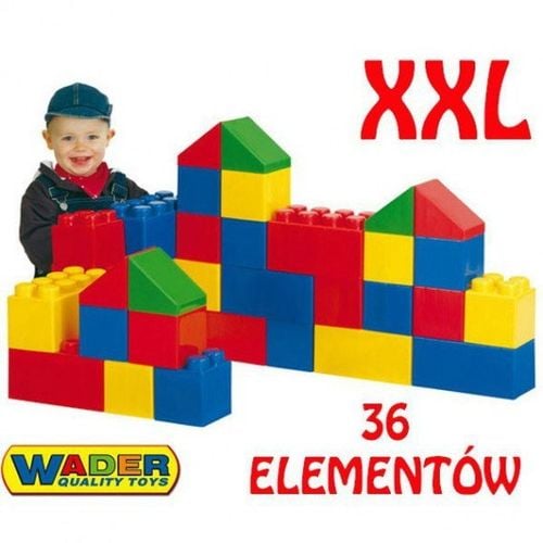 Wader 37527 Wielkie Klocki budowniczy XXL 36 elem na Arena.pl