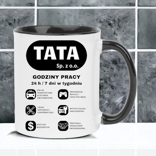 Kubek z nadrukiem śmieszny prezent na DZIEŃ OJCA dla TATY na Arena.pl