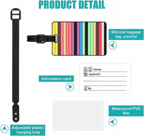 4x ZAWIESZKA DO BAGAŻU WALIZKI IDENTYFIKATOR ADRESOWNIK PRZYWIESZKA METKA na Arena.pl