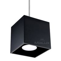 LAMPA WISZĄCA ZWIS QUAD CZARNY 1PŁ SOLLUX SL.0060