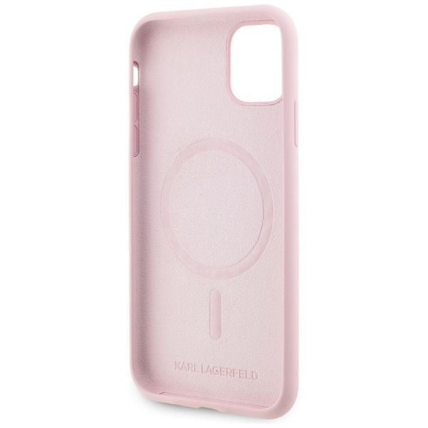 Etui Karl Lagerfeld do iPhone 11, Różowy, MagSafe zdjęcie 7