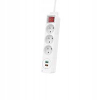 Listwa zasilająca HAMA 44133757 3gn, 2xUSB C/A 1.5m