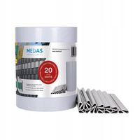 TAŚMA OGRODZENIOWA 190x35m OGRODZENIE JASNOSZARA