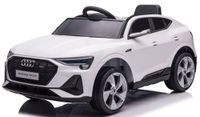 Audi E- Tron na Licencji 4x45W 12V7AH Ekoskóra Piankowe Koła Pilot Białe