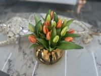 Bukiet tulipanów gumowych 7 sztuk Premium kolor POMARAŃCZOWY