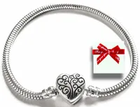 SREBRNA 925 BRANSOLETKA MODUŁOWA BAZA DO CHARMS, 21CM BR 3,0 mm