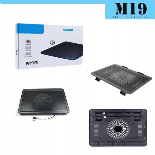 PODSTAWKA CHŁODZĄCA POD LAPTOPA LED CICHA USB WIATRAK 140mm DO 15,6" na Arena.pl