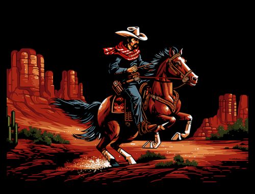 Plakat 40x30cm Galop przez Prerię na Arena.pl