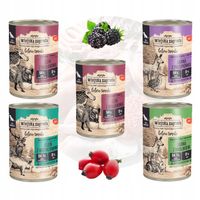 WIEJSKA ZAGRODA MOKRA KARMA DLA PSA LEŚNE SMAKI BOGATY MIX SMAKÓW 5 X 400 G