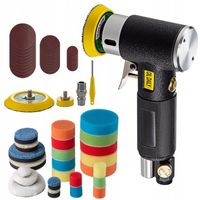 MINI POLERKA PNEUMATYCZNA SZLIFIERKA MIMOŚRODOWA 25/50/75MM ZESTAW POLEREK