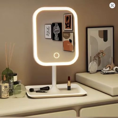 Lusterko LED lustro jednostronne prostokątne białe na Arena.pl