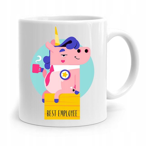 Dla Pracownika Robotnika Kubek Best Employee Z Nadrukiem Ze Zdjęciem zdjęcie 1