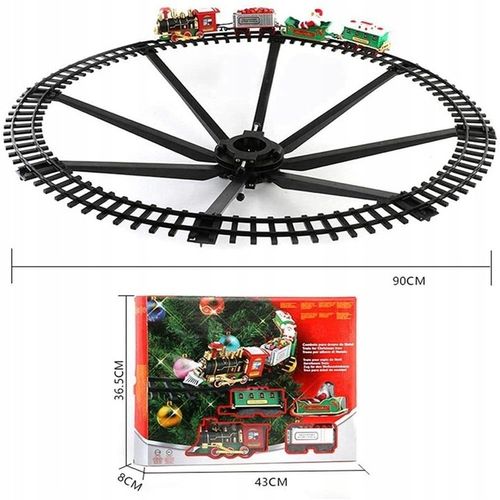 Christmas Train Set with Sound Lights Electric Toy na Arena.pl
