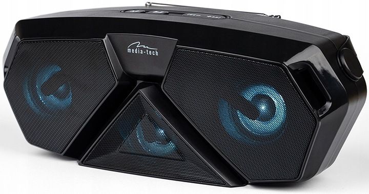 Głośnik Bluetooth MP3 radio FM mikrofon KARAOKE akumulator Media-Tech SCOUT zdjęcie 11