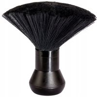 Karkówka do usuwania włosów Pędzel fryzjerski Zmiotka barberska CZARNA MIŁA