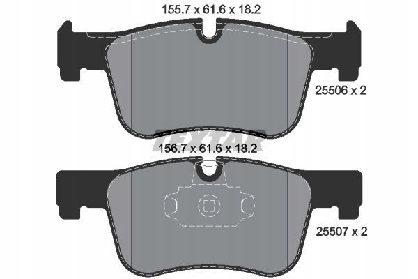 TEXTAR KLOCKI HAMULCOWE PRZÓD 2550601 BMW zdjęcie 3