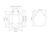 Deska sedesowa COFFE toaleta MDF bambus laminowany fr1