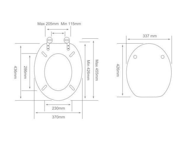 Deska sedesowa COFFE toaleta MDF bambus laminowany fr1 zdjęcie 1