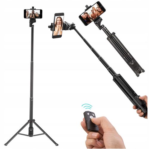 WYSOKI STATYW KIJ SELFIE STICK BLUETOOTH SMARTFONA na Arena.pl